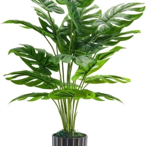 Fake Plants Artificial Plants Tall 71Cm Adjustable Faux Monstera Plants Indoor O